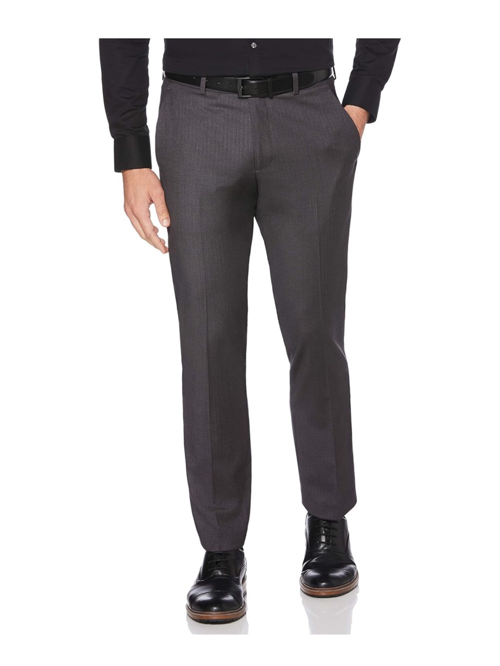 Perry Ellis Black pinstripe Dress Pants - City Fit